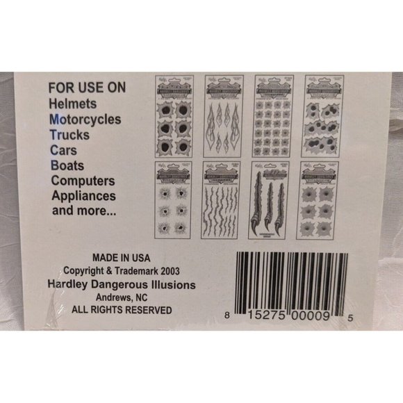 NWT Stickers Paintball Splatts Car Decals Hardley Dangerous Colorful Odd 2003 - Picture 6 of 9